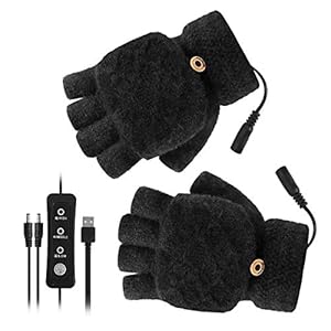 1 Paar USB Verwarmde Handschoenen Dames Heren Want Winter Handen Warme Laptop Handschoenen Met 3 Instellingen Volledige…