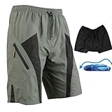 TRUVELO Mens Mountain Loose-fit Biking Shorts Padded Coolmax Cycling MTB Short M L Xl 2XL 3XL 4XL
