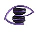 G Galice Kids Headphones for Boys Girls Adults with Microphone Volume Control Removable Audio Cable Black/Purple