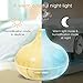 Diffuser, Homeweeks 500ml Colorful Waterless Auto Off Ultrasonic Essential Oil Diffuser for Large Room, Aroma Diffuser with Adjustable Mode, Cool Mist Air Diffuser/Humidifier（Lasting 8-10/h）thumb 3