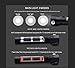 Solar Powered Tactical Flashlight Multi Function Outdoor Car LED Flashlight Ultra Bright Torch Light, with Safety Hammer and Compass, for Hiking, Camping