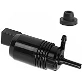 Front Windshield Washer Pump w/Grommet Replacement for Chevy Silverado 1500, 2500,3500, GMC Acadia, Sierra 1500, 2500, 3500, Cadillac CT6, XT4, XT5, Buick LaCrosse Replaces OEM 22999423, 84518407