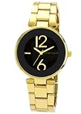 Anne Klein Women's AK/1074BKGB Black Dial Gold Tone Bracelet Watch