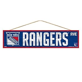 Wincraft NHL New York Rangers SignWood Avenue Design, Team Color, 4x17
