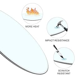 LFVFFA 36" Round Tempered Glass Table top; DIY