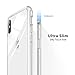 RANVOO Clear iPhone Xs Max Glass Case, Hard 10H Tempered Glass Back [Never Yellows] + Premium Silicone Bumper [Non Slip] Full Protective Transparent Cover for iPhone Xs Max 6.5 inch, Crystal Clear