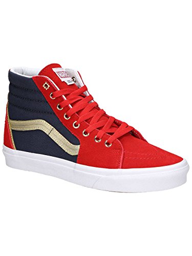 Vans Unisex Marvel Captain America Sk8-Hi Captain Marvel/True White Sneaker - 6
