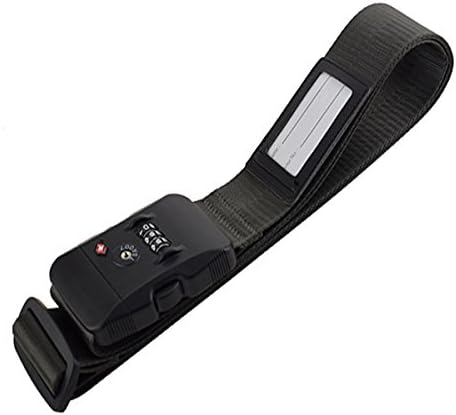 Travel Belt Luggage Strap with TSA Combination Lock Lamshine strength Luggage Strap for Suitcase 20”~36” (Grey)
