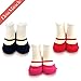 Elesa Miracle Non-Skid Baby Girl Toddler Shoe Socks, 3 Pairs, for 6-18 Months, Ballet