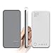Puridea S2 Gray 10000mAh 3A Output Portable Battery Power Bank,Backup Phone Charger (2.4A Input Li-polymer Battery Banks) for iPhone 5/6/7/Plus iPad Air2/Pro