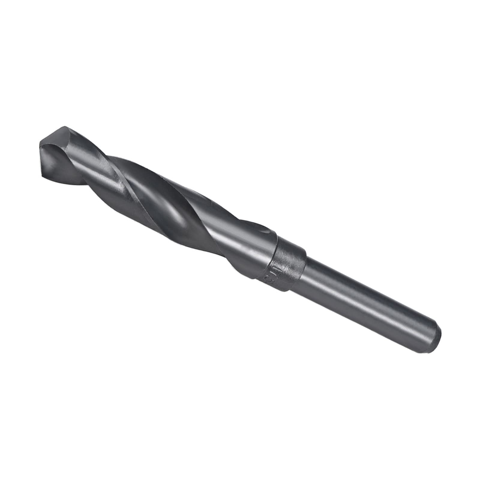 CoCud Reduced Shank Drill Bit, 17.5mm Cutting Edge 1/2" Shank, Nitride Coated High Speed Steel 6542 Twist Drill Bits - (Applications: for Stainless Steel Metal Wood)