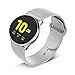 Wareon Compatible with Samsung Galaxy Watch Active 2 40mm/44mm/Active 1/Galaxy Watch 42mm/Gear S2 Classic SM-7320/Sport SM-600 20mm Quick Release Silicone Bands Straps Wristbands-Gray