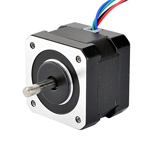 STEPPERONLINE Dual Shaft Nema 17 Stepper Motor 1.8deg 26ncm/37oz.in 12v 0.4a 42x42x34mm 4-wire
