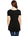 Meaneor Women Deep V-Neck Ruched Slimming T-shirt Blouse Top
