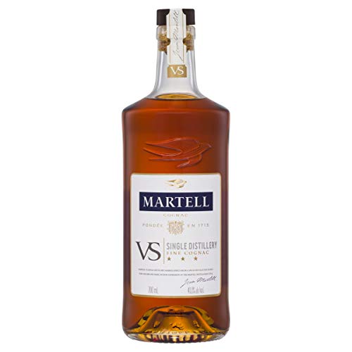 Martell V.S. Fine Cognac 1715 – Einzigartiger Cognac mit würzigem Geschmack – Ideal als Geschenk oder für besondere Anlässe geeignet – 1 x 0,7 L
