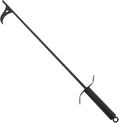 SDYGDB 40-inch Heavy Duty Wrought Steel Fire Pit Poker Stick Black Portable