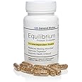 Equilibrium Probiotic Supplement with Prebiotic – Daily Time Release – 30 Easy to Swallow Capsules – Highest Strain Count in