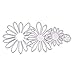 LIGONG 6 Pieces DIY Cutting Dies Flowers Leaf Metal Embossing Stencil for Album Scrapbooking Paper Card Art Craft