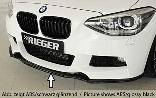 Rieger Front Spoiler Blade Matte Black for BMW 1 Series F20 (1K4) / F21 (1K2): 09.11-03.2015 (up to Facelift)