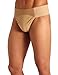 Capezio Men's Quilted Cotton Panel Thong Dance Belt, Natural, X-Large