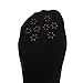 Habiter Women's Non-Skid Lace Sock,3 Pairs No Show Sock with Silicone Heel Black One size Fits US Women Shoe size 5.5-8.5.