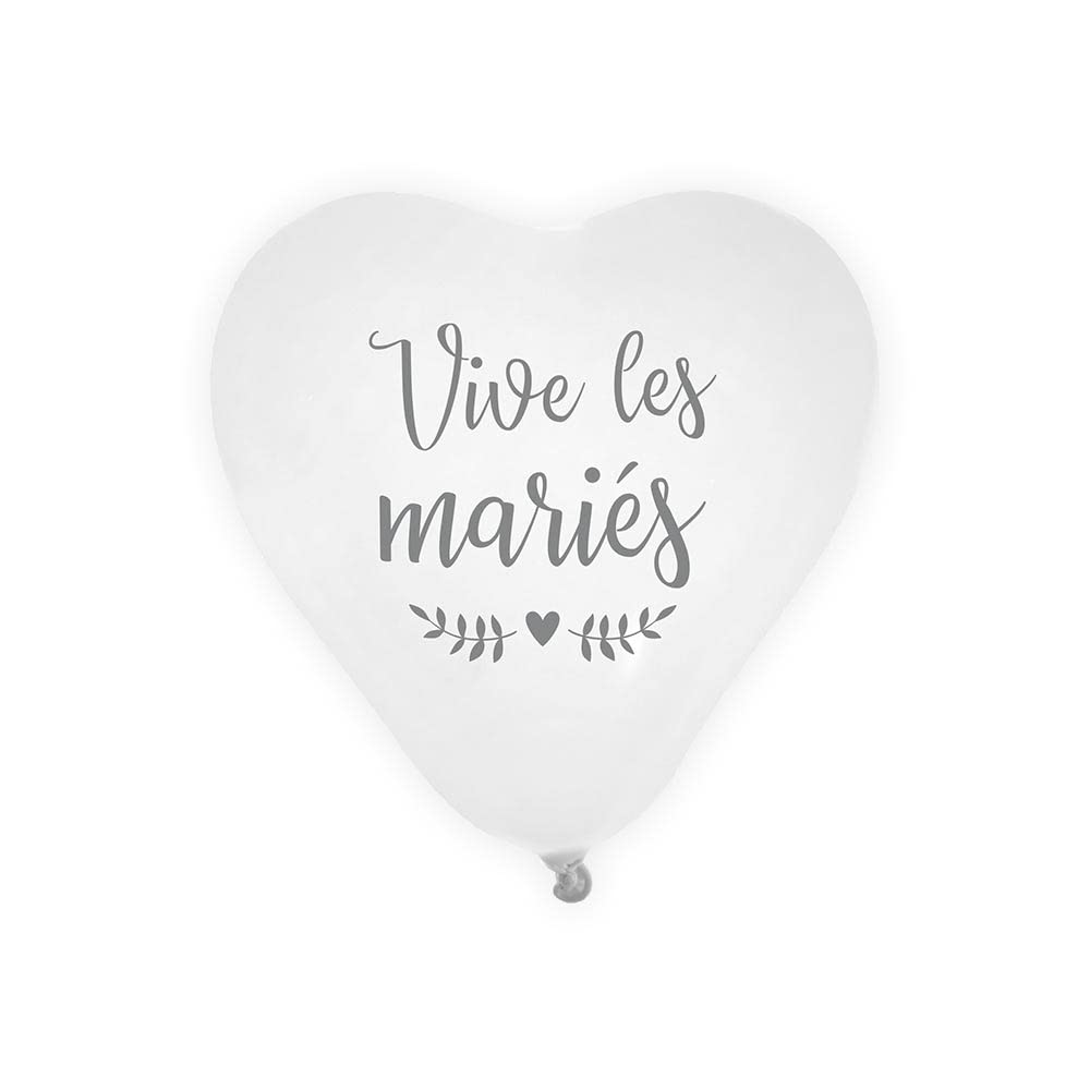 Pack of 8 Heart Balloons - Live the Groom