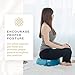 Mindful and Modern Velvet Meditation Cushion – Luxury Zafu Floor Pillow for Yoga – Large Buckwheat Meditation Pillow with Luxe Removable Cover in Seven Colors (Tropical Turquoise)thumb 4