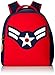 Dabbawalla Bags Harness Backpack, Red/Blue/White, Vintage Flyer Toddler