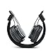 Wireless Headphones,NIA Q8 Multifunctional Foldable Bluetooth Headphones with Microphone, Micro SD Card Player, Built-in FM Radio-Black
