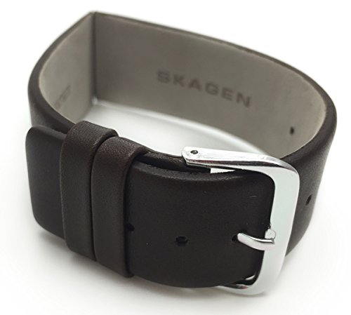 Genuine Skagen 16mm Brown Leather Watch Strap