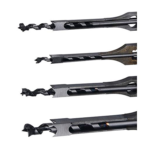 PinShang Silver Color Square Hole Mortiser Saw Drill Bit Set for Woodworkers 7-Piece Set - Thumbnail 3