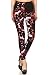 R744-OS Exotic Hibiscus Print Fashion Leggings