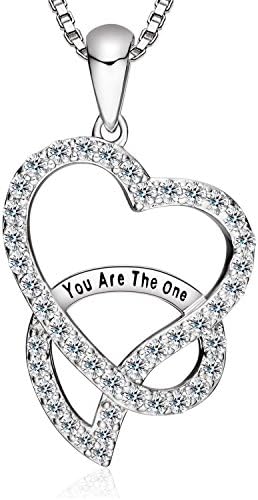 "I Love You Heart" Infinity Pendant Necklace, Gift for Girls & Women, 18"