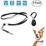 Ooopsi Dog Whistle and Clicker Training Combo to Stop Barking - Coddler Premium Adjustable Pitch Ultra Sonic Dog Whistle and Pet Training Clicker
