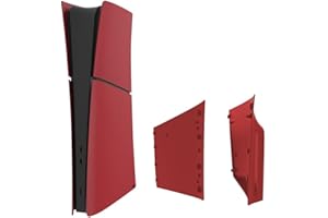 ZYNCUE 5-Piece Protective Casing Replacement Set for PS5 Pro Console, 3mm Thickness ABS Shell Cover Panels Red