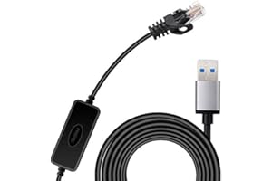 Moyina USB3.0 to RJ45 Gigabit Ethernet Network Cable for Switch, Router, Gateway, Modem with MacBook,Windows, Chromebook,Surface Pro, Linux