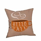 Paymenow Happy Halloween Happy Fall Yall Letter Printed Zippered Pillowcase Sofa Cushion Cover Festival Home Decor (18