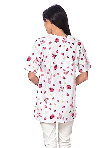 DINOZAVR Bruna Sanitary V-Neck Scrub Top for Women