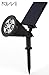 Solar Spotlights, Kiwii Warm Light 2-in-1 Adjustable 4 LED Wall / Landscape Solar Lights with Automatic On/Off Sensor, 2 Pack