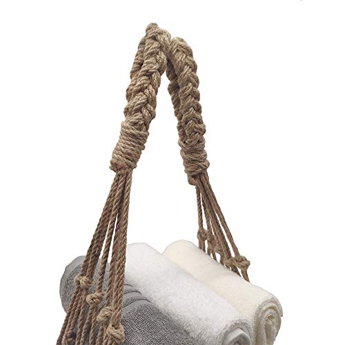 Handmade Nautical Rope Towel Holder Toilet Paper Holder for Bathroom Decor Beachfront Decor
