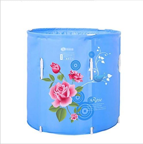 Long clip cotton warm flower blooming rich bath tub foldable adult child 2 with bath tub blue