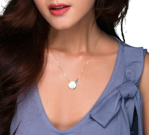 Rose Gold Charm Necklace, 14K Gold fill 