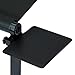 Furinno MP01-BK Mousepad Attachable to Aluminum Folding LaptopTray Stand, Black