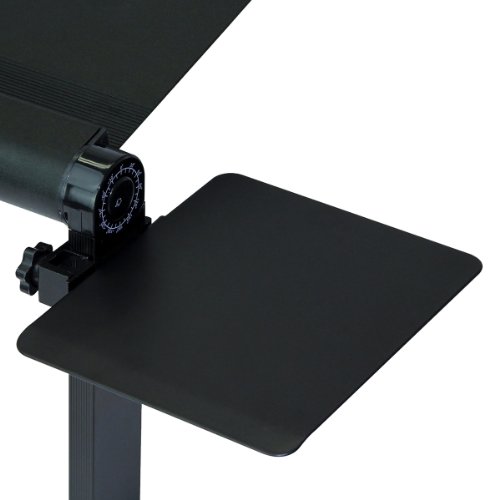 Furinno MP01-BK Mousepad Attachable to Aluminum Folding LaptopTray Stand, Black