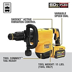 DEWALT 60V MAX* 15 lb. Cordless SDS Max Chipping