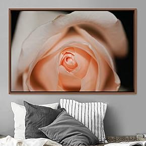 signwin Framed Canvas Wall Art Blooming Closeup Botanical...