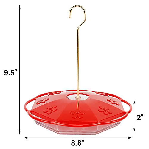 Juegoal Hummingbird Feeder with 8 Feeding Ports, Hanging Design for