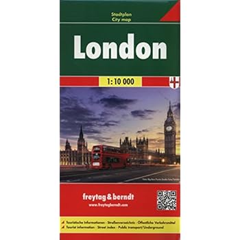 Londres, plano callejero. Escala 1:10.000. Freytag & Berndt.