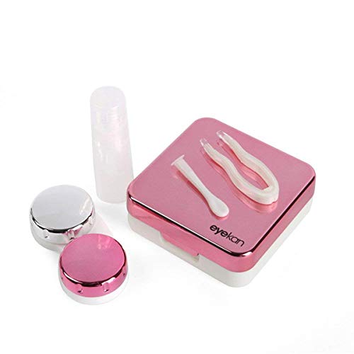 Yesbaby Portable Contact Lens Holder Mini Plastic Travel Box Storage Soaking Box Case Set (Color : Rose Red) - Thumbnail 6