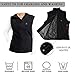 USB Electric Heated Vest Fleece Soft Texture Size Adjustable Washable Electric Clothing Charging Heating Vest Clothing for Winter Skiing Hiking Motorcycle Travel Fishing Golf (No Battery)